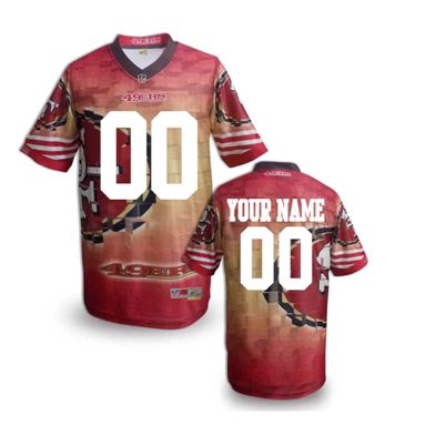 San Francisco 49ers Customized Fanatical Version NFL Jerseys-0014