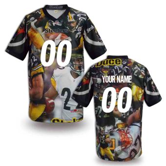 Pittsburgh Steelers Customized Fanatical Version NFL Jerseys-009