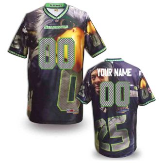 Seattle Seahawks Customized Fanatical Version NFL Jerseys-0017