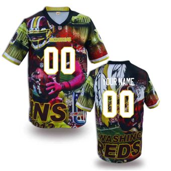 Washington Redskins Customized Fanatical Version NFL Jerseys-005
