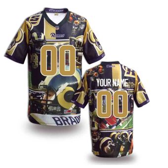 St. Louis Rams Customized Fanatical Version NFL Jerseys-005