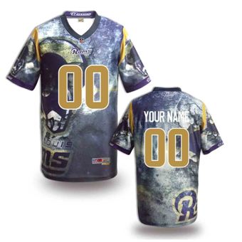 St. Louis Rams Customized Fanatical Version NFL Jerseys-003