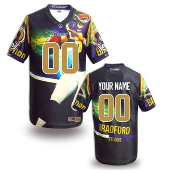 St. Louis Rams Customized Fanatical Version NFL Jerseys-0010