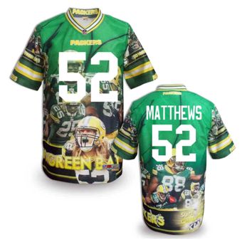 Nike Green Bay Packers 52 Clay Matthews Fanatical Version NFL Jerseys (8)