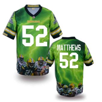 Nike Green Bay Packers 52 Clay Matthews Fanatical Version NFL Jerseys (2)