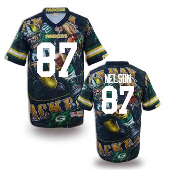 Nike Green Bay Packers 87 Jordy Nelson Fanatical Version NFL Jerseys (1)