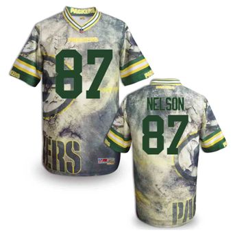 Nike Green Bay Packers 87 Jordy Nelson Fanatical Version NFL Jerseys (7)