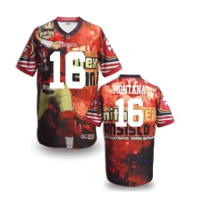 Nike San Francisco 49ers 16 Joe Montana Fanatical Version NFL Jerseys (8)