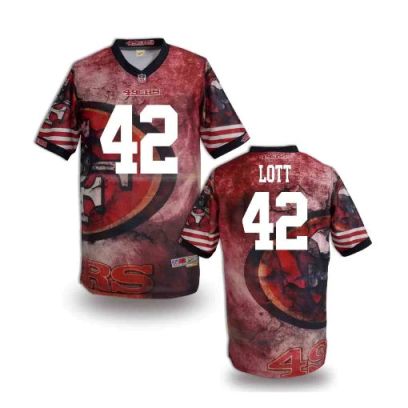Nike San Francisco 49ers 42 Ronnie Lott Fanatical Version NFL Jerseys (3)