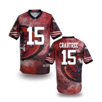 Nike San Francisco 49ers 15 Michael Crabtree Fanatical Version NFL Jerseys (4)