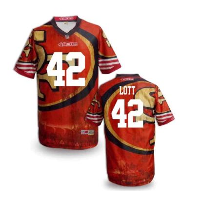 Nike San Francisco 49ers 42 Ronnie Lott Fanatical Version NFL Jerseys (8)