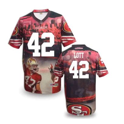 Nike San Francisco 49ers 42 Ronnie Lott Fanatical Version NFL Jerseys (9)