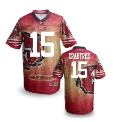 Nike San Francisco 49ers 15 Michael Crabtree Fanatical Version NFL Jerseys (1)