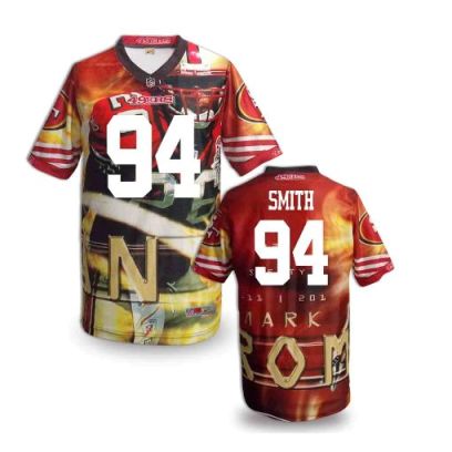 Nike San Francisco 49ers 94 Justin Smith Fanatical Version NFL Jerseys (10)