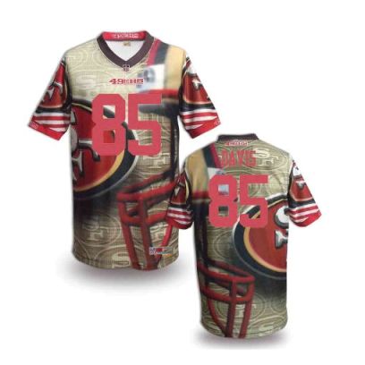 Nike San Francisco 49ers 85 Vernon Davis Fanatical Version NFL Jerseys (6)