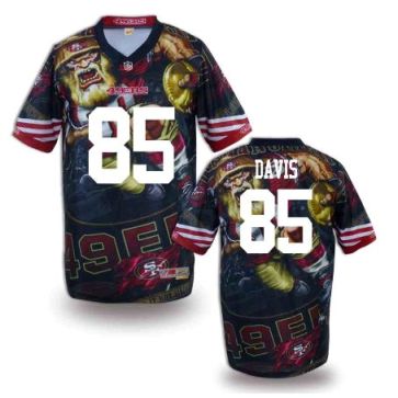 Nike San Francisco 49ers 85 Vernon Davis Fanatical Version NFL Jerseys (1)