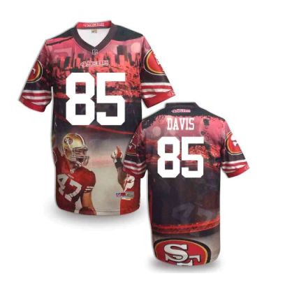 Nike San Francisco 49ers 85 Vernon Davis Fanatical Version NFL Jerseys (9)