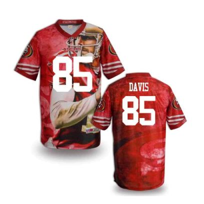 Nike San Francisco 49ers 85 Vernon Davis Fanatical Version NFL Jerseys (4)