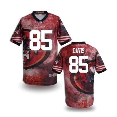 Nike San Francisco 49ers 85 Vernon Davis Fanatical Version NFL Jerseys (3)