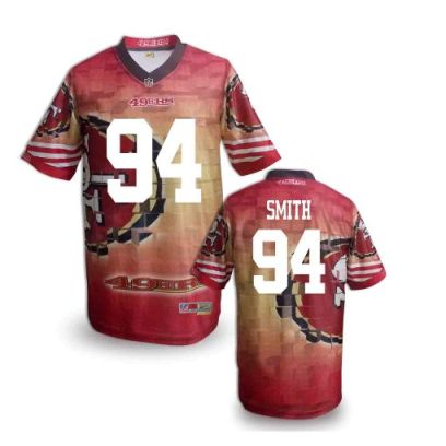 Nike San Francisco 49ers 94 Justin Smith Fanatical Version NFL Jerseys (13)