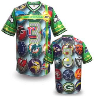 Nike Seattle Seahawks #3 Russell Wilson Fanatical Version NFL Jerseys (1)