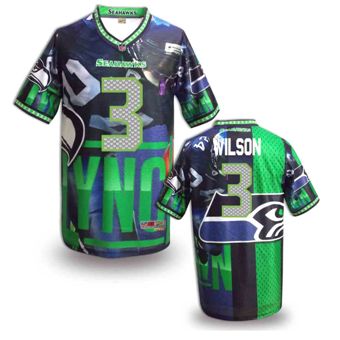 Nike Seattle Seahawks #3 Russell Wilson Fanatical Version NFL Jerseys (3)