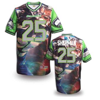 Nike Seattle Seahawks 25 Richard Sherman Fanatical Version NFL Jerseys (2)