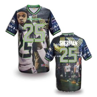 Nike Seattle Seahawks 25 Richard Sherman Fanatical Version NFL Jerseys (9)