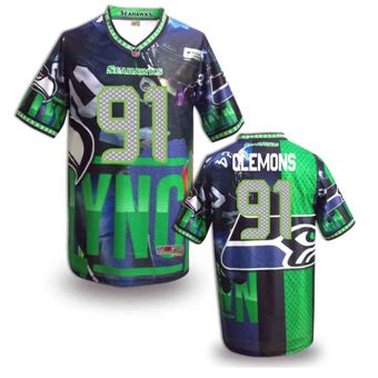 Nike Seattle Seahawks 91 Chris Clemons Fanatical Version NFL Jerseys (4)