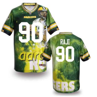 Nike Green Bay Packers #90 B.J. Raji Fanatical Version NFL Jerseys (3)