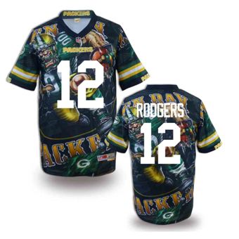 Nike Green Bay Packers 12 Aaron Rodgers Fanatical Version NFL Jerseys (2)