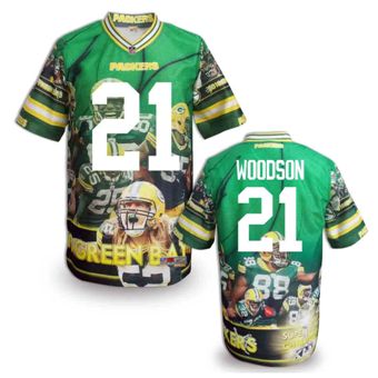 Nike Green Bay Packers #21 Charles Woodson Fanatical Version NFL Jerseys (1)