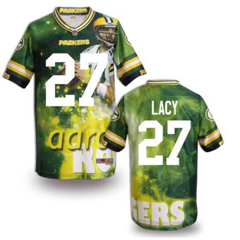 Nike Green Bay Packers #27 Eddie Lacy Fanatical Version NFL Jerseys (3)