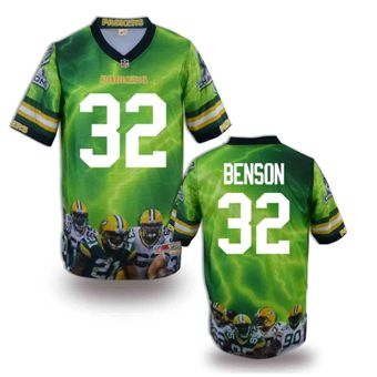 Nike Green Bay Packers #32 Cedric Benson Fanatical Version NFL Jerseys (2)