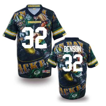 Nike Green Bay Packers #32 Cedric Benson Fanatical Version NFL Jerseys (1)