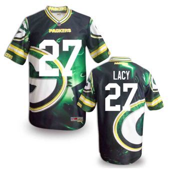 Nike Green Bay Packers #27 Eddie Lacy Fanatical Version NFL Jerseys (6)
