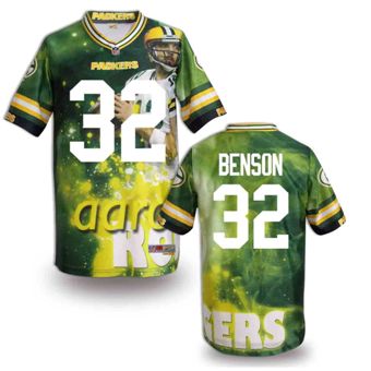 Nike Green Bay Packers #32 Cedric Benson Fanatical Version NFL Jerseys (3)