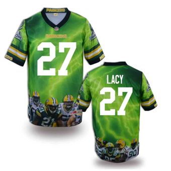 Nike Green Bay Packers #27 Eddie Lacy Fanatical Version NFL Jerseys (2)