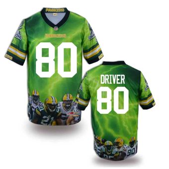 Nike Green Bay Packers #80 Donald Driver Fanatical Version NFL Jerseys (2)