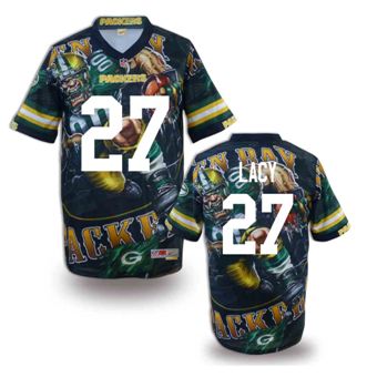 Nike Green Bay Packers #27 Eddie Lacy Fanatical Version NFL Jerseys (1)