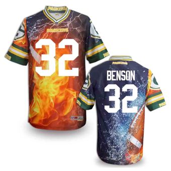 Nike Green Bay Packers #32 Cedric Benson Fanatical Version NFL Jerseys (4)