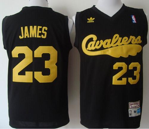 Cleveland Cavaliers 23 LeBron James Black Throwback NBA Jerseys Cleveland Cavaliers 23 LeBron James Black Throwback NBA Jerseys