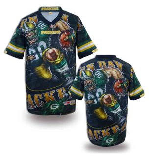 Nike Green Bay Packers Blank Fanatical Version NFL Jerseys-0016