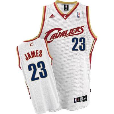 Cleveland Cavaliers 23 LeBron James White NBA Jerseys