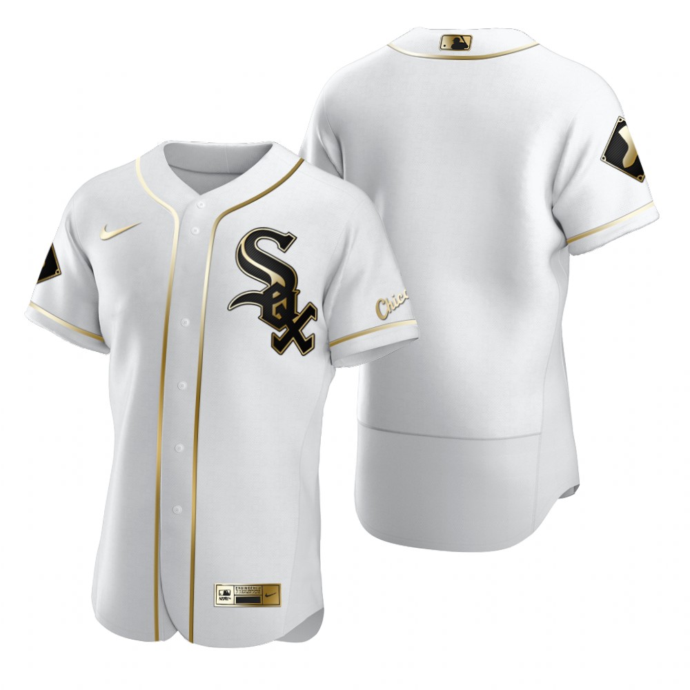 Chicago White Sox Blank White Nike Men's Authentic Golden Edition MLB Jersey