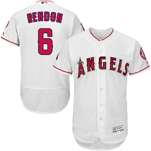Angels of Anaheim #6 Anthony Rendon White Flexbase Authentic Collection Stitched MLB Jersey
