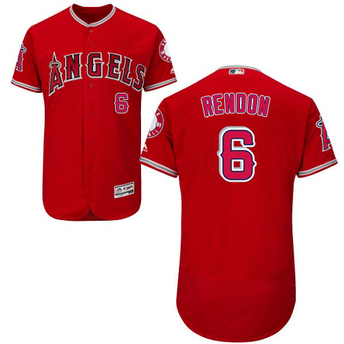 Angels of Anaheim #6 Anthony Rendon Red Flexbase Authentic Collection Stitched MLB Jersey