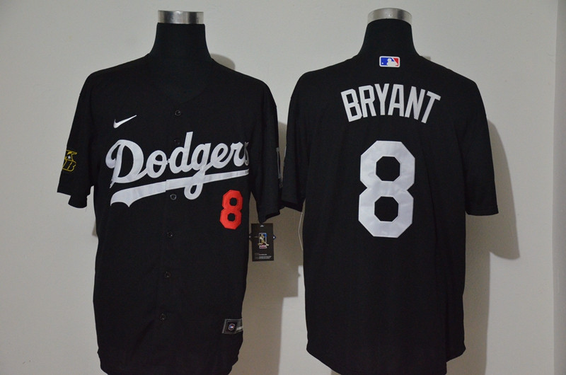 Los Angeles Dodgers #8 Kobe Bryant Men's Nike Black Cool Base MLB Jersey Los Angeles Dodgers #8 Kobe Bryant Men's Nike Black Cool Base MLB Jersey
