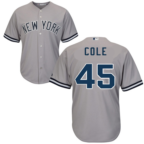 Yankees #45 Gerrit Cole Grey New Cool Base Stitched MLB Jersey