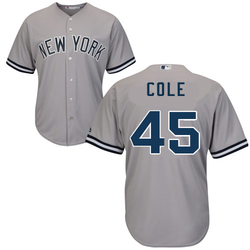 Yankees #45 Gerrit Cole Grey New Cool Base Stitched MLB Jersey Yankees #45 Gerrit Cole Grey New Cool Base Stitched MLB Jersey